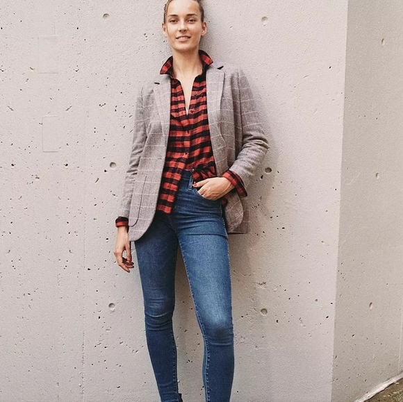 Madewell 10"‎ High-Rise Skinny Jeans in Dark Wash Sz 26 - Picture 7 of 7